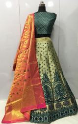 blue color party wear JECQURD LEHENGA 