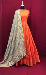 latest design simple  wedding wear anarkali dress