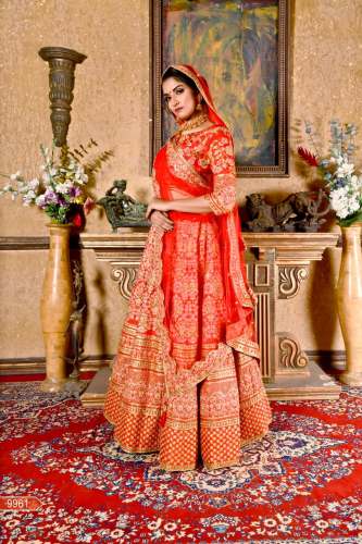 latest designer indian heavy work lahenga choli by Teeya Creation