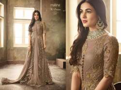 latest designer multi color embroidery salwar suit
