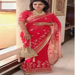 latest designer party wear and wedding wear saree