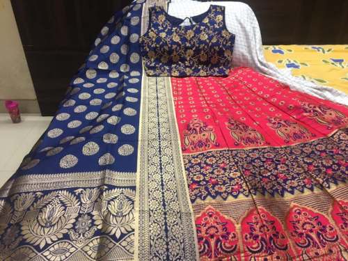 latest designer printed wedding wear lahenga choli