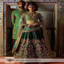 latest embroidery work wedding lahenga choli