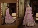 latest net fabric wedding wear anarkali dress thumb 3
