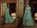 latest net fabric wedding wear anarkali dress thumb 5