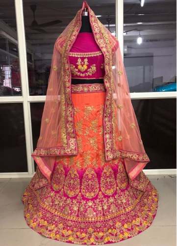 latest new designer wedding wear lehenga choli