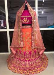 latest new designer wedding wear lehenga choli