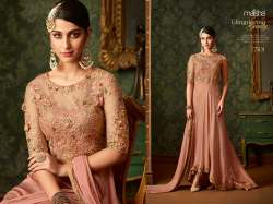 new designer embroidery work design anarkali dress