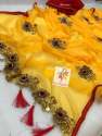new designer handwork wedding wear siffon saree thumb 1