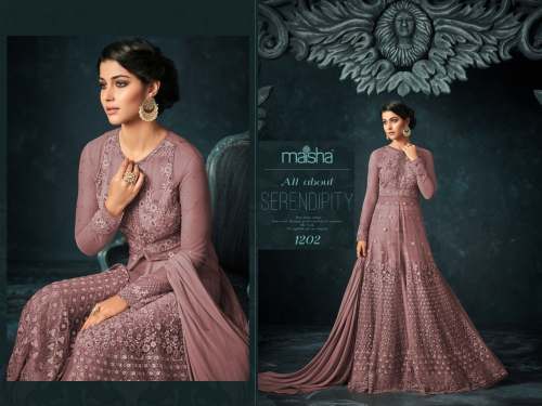 New Designer Indian Nett Anarkali Dress
