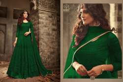 new designer wedding wear net anarkali suit