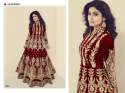 new  embroidery work designer anarkali dress thumb 1