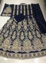 new  embroidery work designer anarkali dress thumb 4