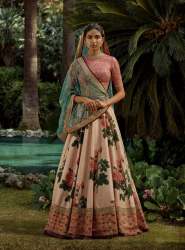 new printed wedding and party lahenga choli
