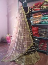 VELVET BRIDAL LEHENGA