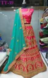 BRIDAL WEAR SILK LEHENGA BY TEEYA CREATION 