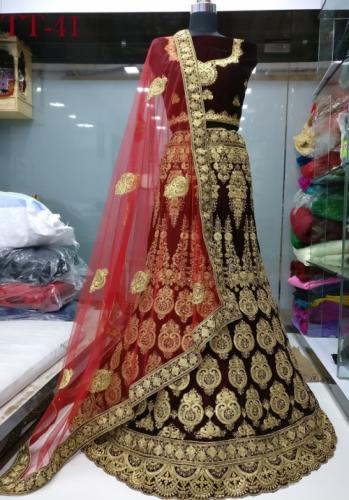 EMBROIDERED AND CODDING WORK BRIDAL LEHNGA 
