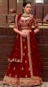 Unique Designer Velvet Wedding Special Lehenga thumb 2
