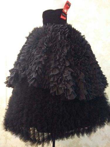 Black Wedding Kids Gown