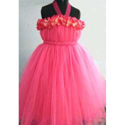 Pink Flower Power Tutu Dress