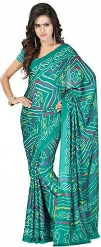 Buy Bandhani Print Saree By My Choice Brand by My Choice Sarees Private Limited