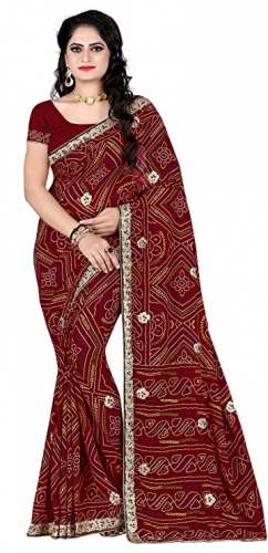Buy Rajasthani Bandhani Print By My Choice by My Choice Sarees Private Limited