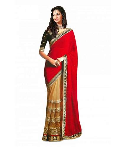 Buy Georgette Saree By Shree Rajlaxmi Sarees by Shree Raj Laxmi Sarees