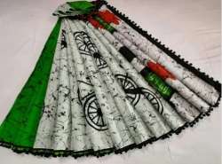 Block Prints designer Printed Cotton sarees 