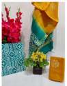 Batik Print Cotton suit with Linen Dupatta