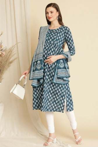 Fancy Feeding Kurti Set / Maternity Dress  by Wobbly Walk