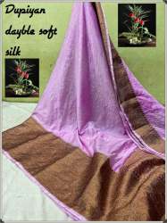 Get Idol Ganesh Silk duphion Saree For Women