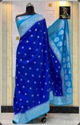 New Katan Georgette Dyeable Khaddi Soft Silk Saree