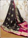 Party Wear Semi Linen Silk Saree For Women thumb 1
