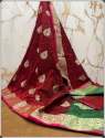 Party Wear Semi Linen Silk Saree For Women thumb 3