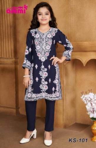 Black Embroidery Kurti Set By Ammi Brand by Ammi Enterprises