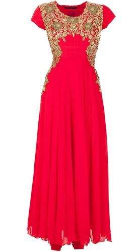 Heavy Embroidered Neck Long Anarkali Suit