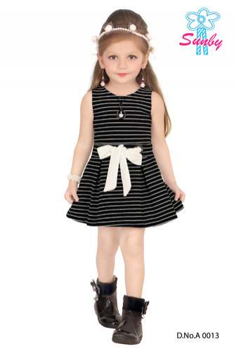 lining kids frock by Al Bella Creation