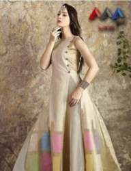 Fancy Golden Sleeveless Suit For Women