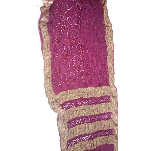 Cotton Bandhani Saree