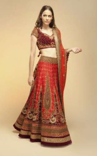 Latest Designer Wedding Lehenga by Vemanya Design Worx Pvt Ltd