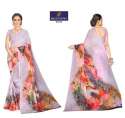  Fancy designer Digital Print Chiffon Saree  thumb 1