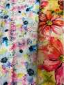 Multicolor Floral Digital Printed Japan Satin Fabric thumb 1