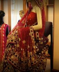 Buy Fancy Red Lehenga Choli At Wholesale