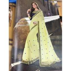 Exclusive Embroidered Cotton Fancy Sarees  by M Arvind And Co