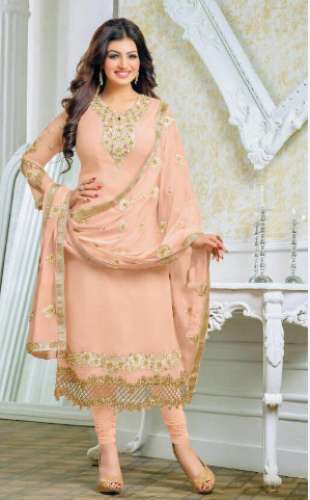 Heavy Embroidered Georgette Designer Suit  by M Arvind And Co