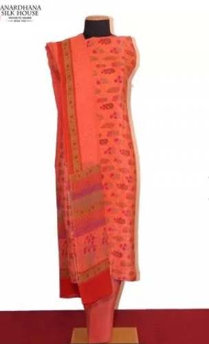 Pure Crepe Branded Janardhana Silk House Silk Suit by Janardhana Silk House