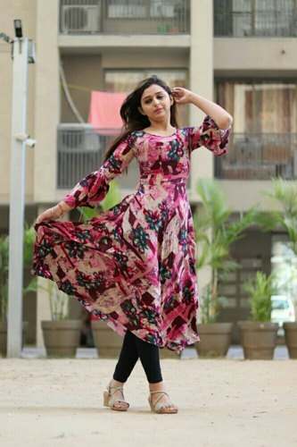 georgette kurti
