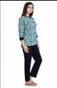Designer Printed Ladies Cotton Pajama Set  thumb 1