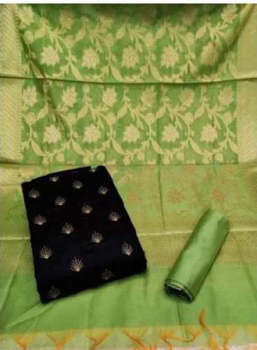 Stylish Cotton Satin Suit Material by Shree Hinglaj Dresses