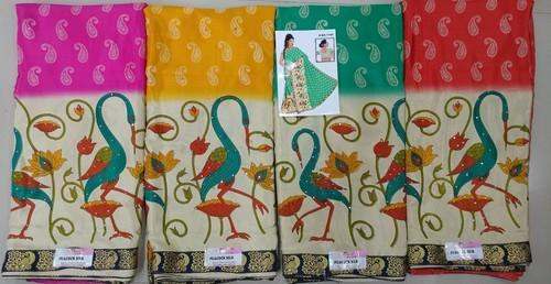 New Collection Fancy Border Saree For Women by Shreejee Prints